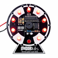 Kit Ruleta Electrónica PCBkits con LEDs rojos y componentes