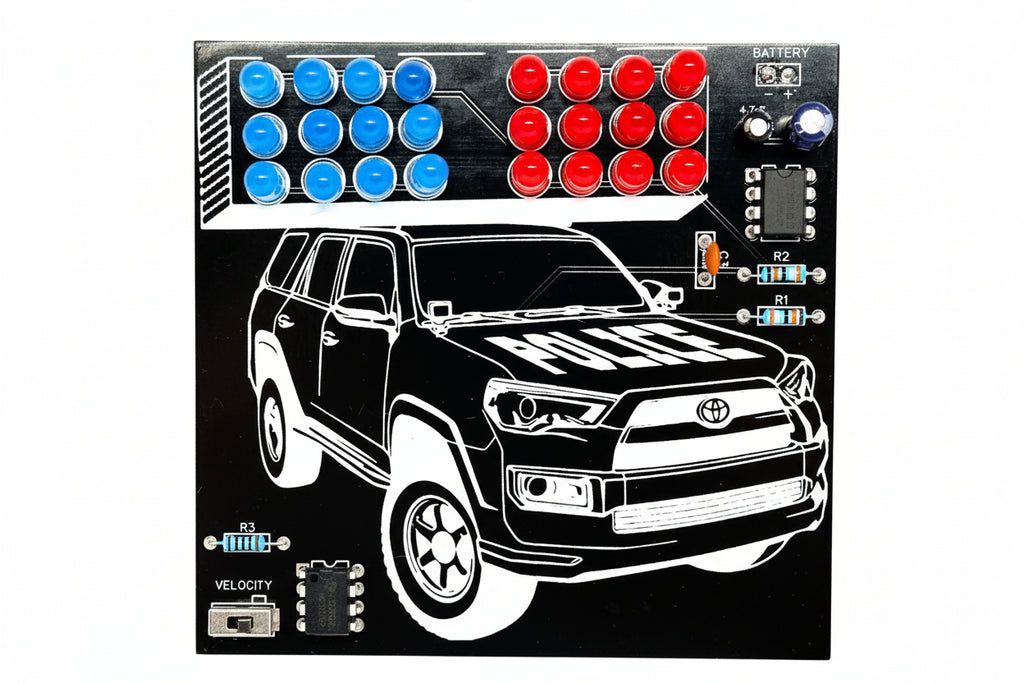 Carro de Policía con Luces LED