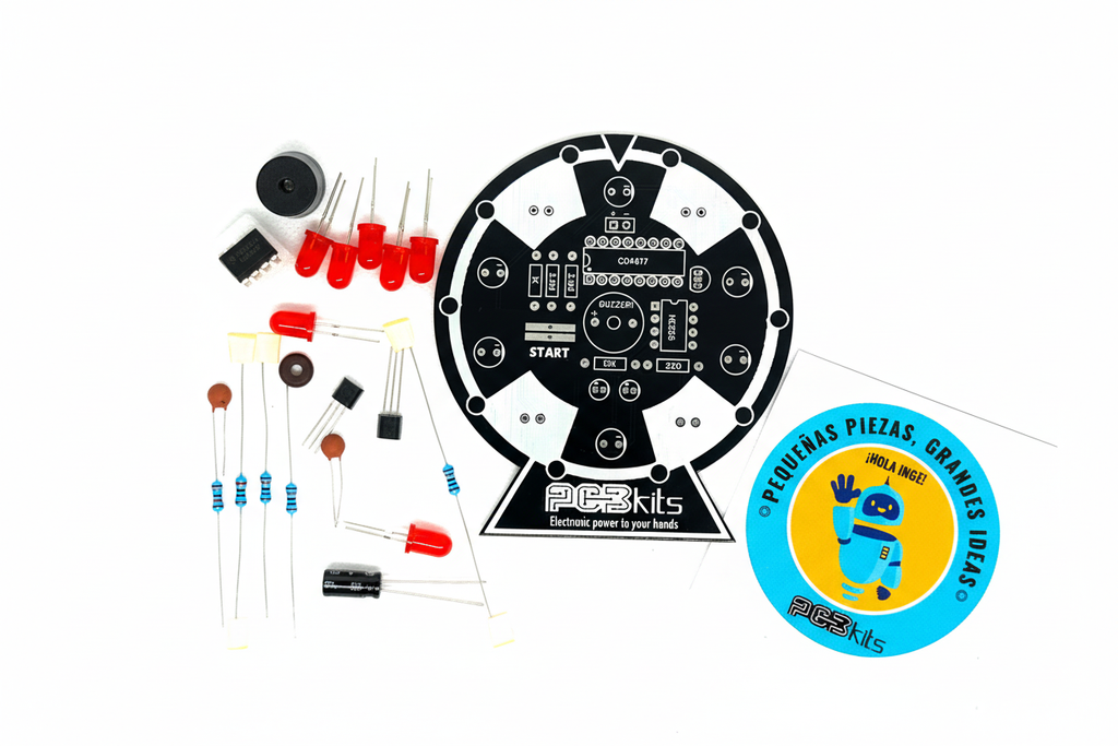 Componentes completos del kit de ruleta electrónica